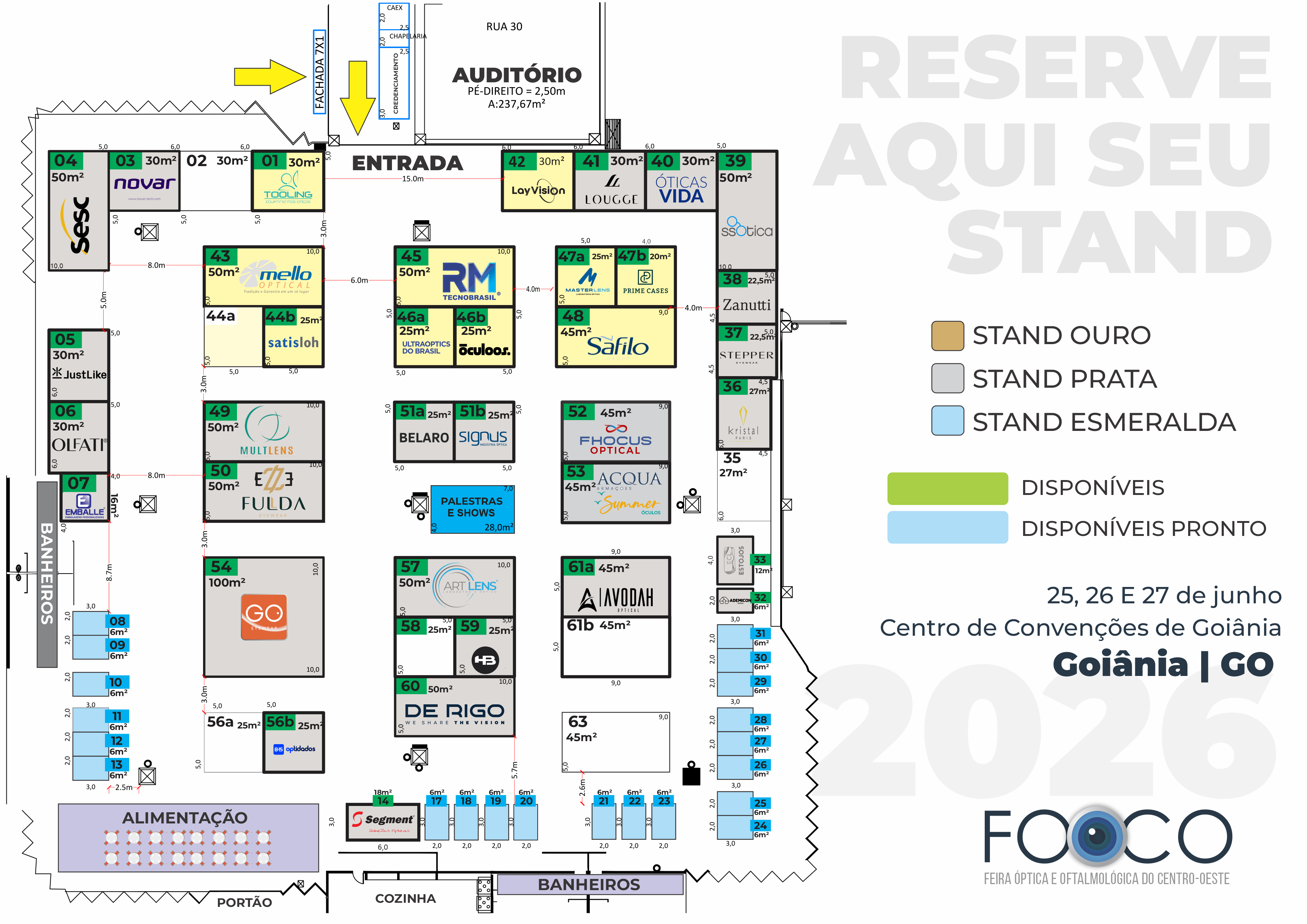 Mapa da Feira FOOCO 2026